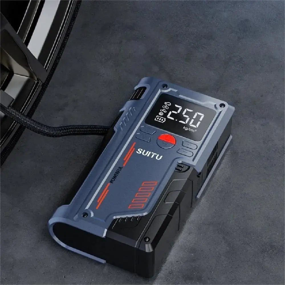 4 In 1 Car Jump Starter With 150PSI Air Compressor 20000mAh Portable Booster Charger 1000A Powerful Car Battery Starting Device