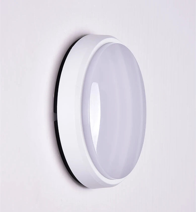 16W 20W Outdoor LED Wall Lamp Garden Porch Surface Mounted Oval Sconce Bathroom Moistureproof Ceiling Light 110V 220V