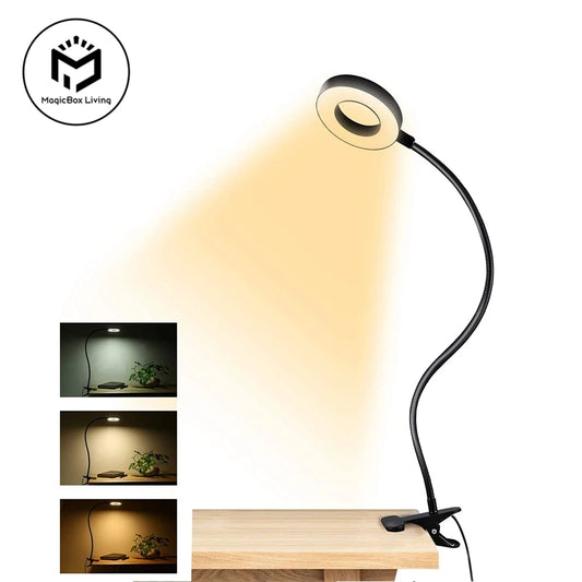 48 LEDs Clip on Desk Lamp 360°Flexible