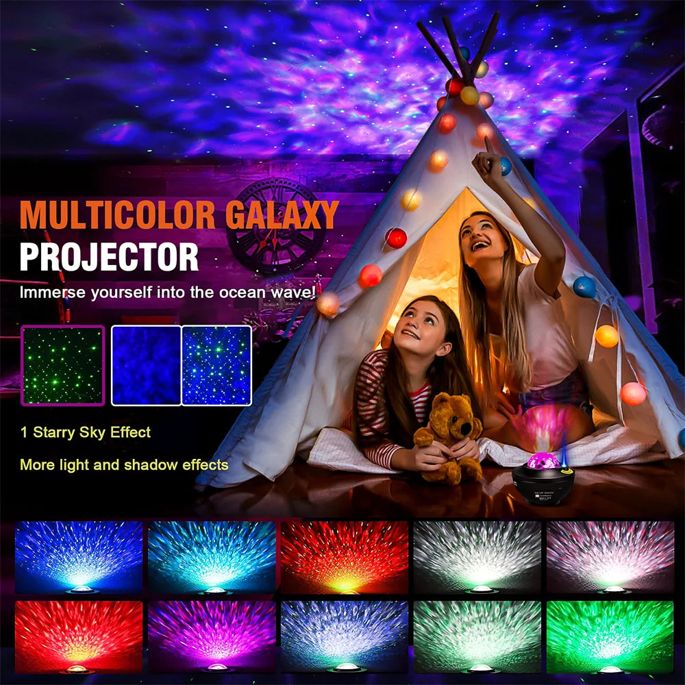 Colorful Starry Projector Galaxy Night Light4