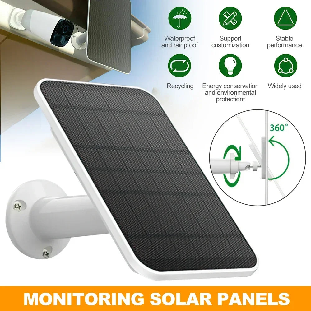 4W Solar Panels for Eufy Eufycam 2/2 Pro/2C/2C Pro/E Wall Mount with 9.8ft Power Cable