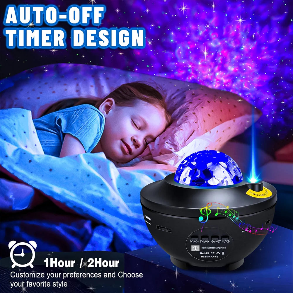 Colorful Starry Projector Galaxy Night Light4