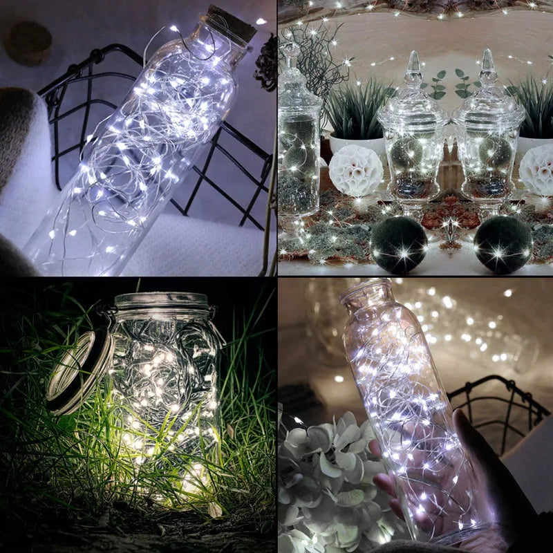 Fairy Lights String Button Battery Light Home