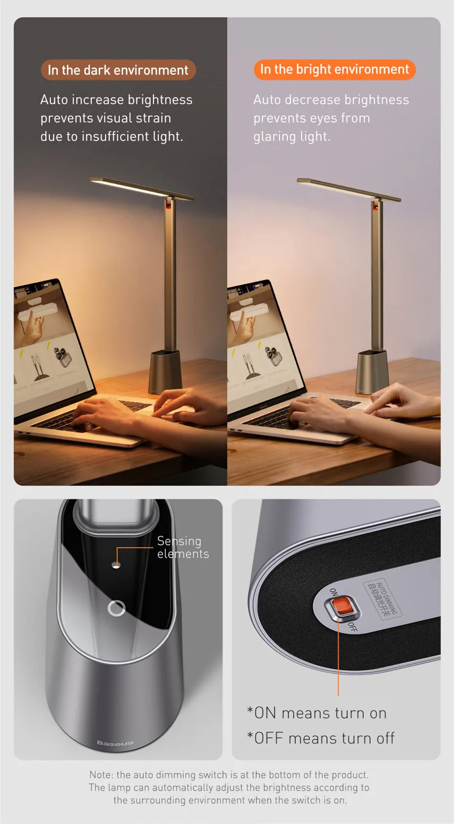 Baseus LED Desk Lamp Foldable